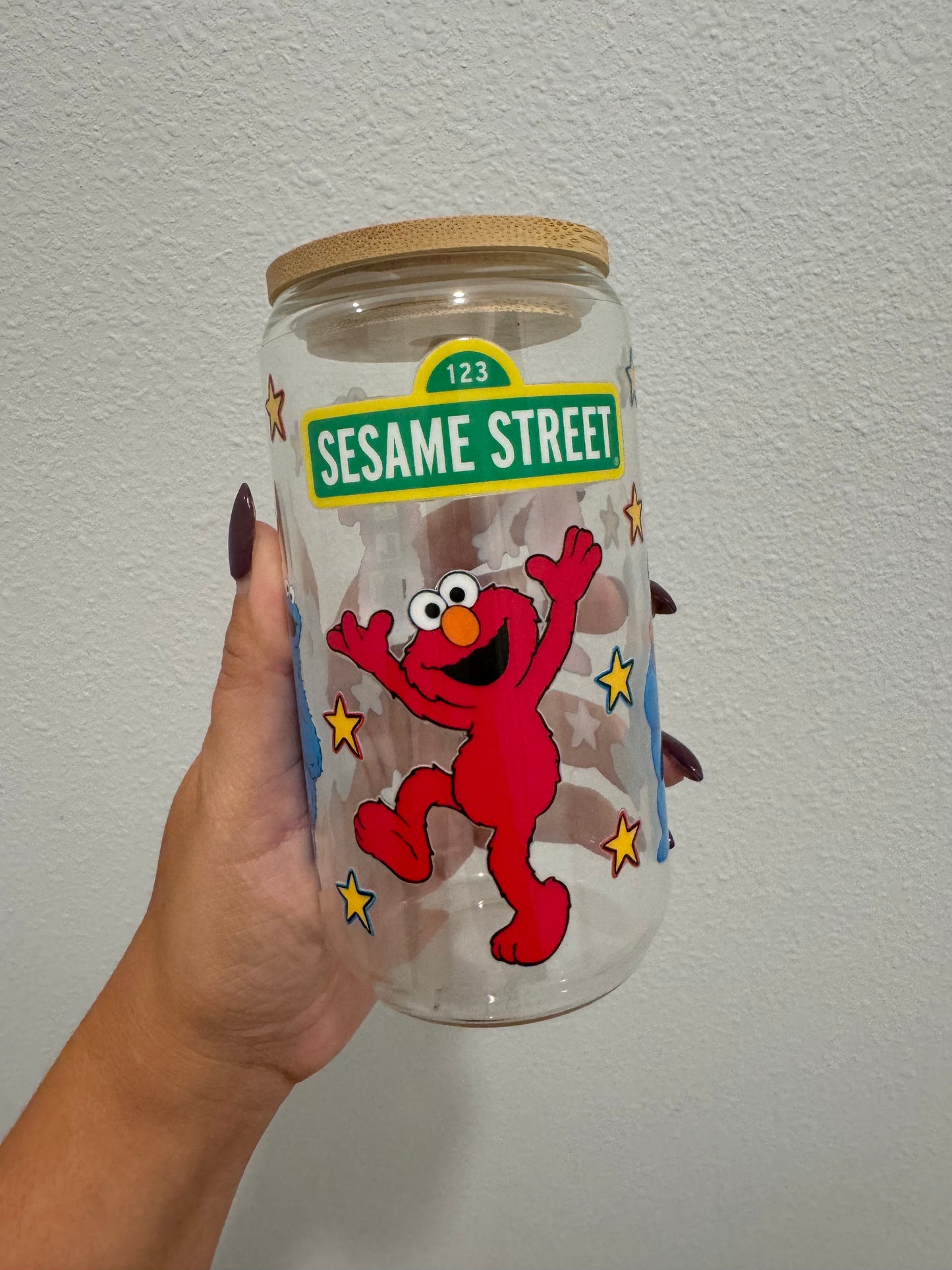 Sesame Street Elmo and Cookie Monster UV DTF wrap