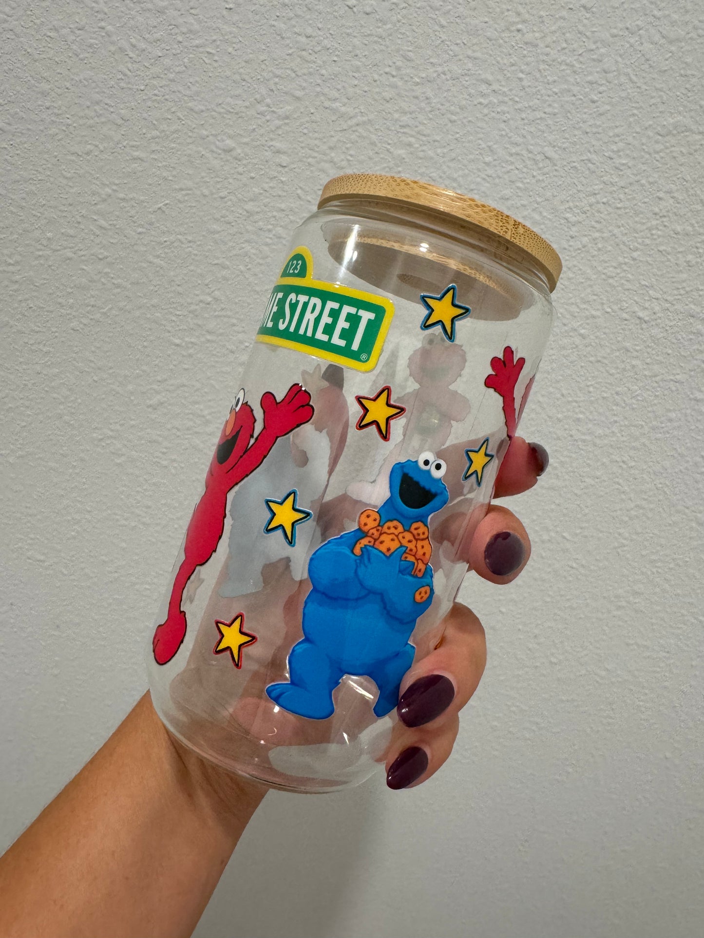 Sesame Street Elmo and Cookie Monster UV DTF wrap