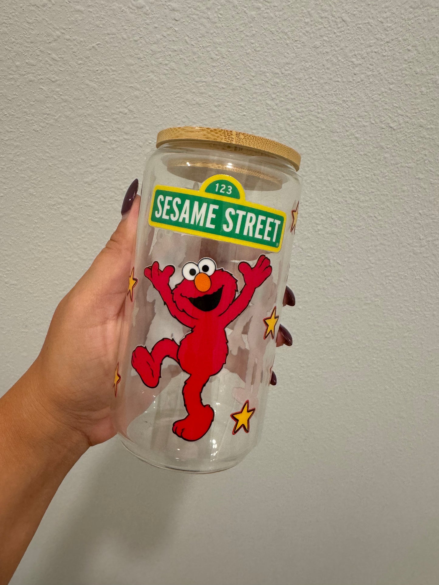 Sesame Street Elmo UV DTF wrap