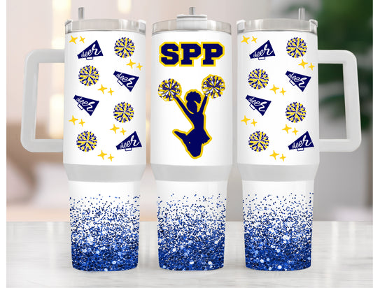 SPP Cheer Pom Pom South Pasco Predators 40oz Tumbler