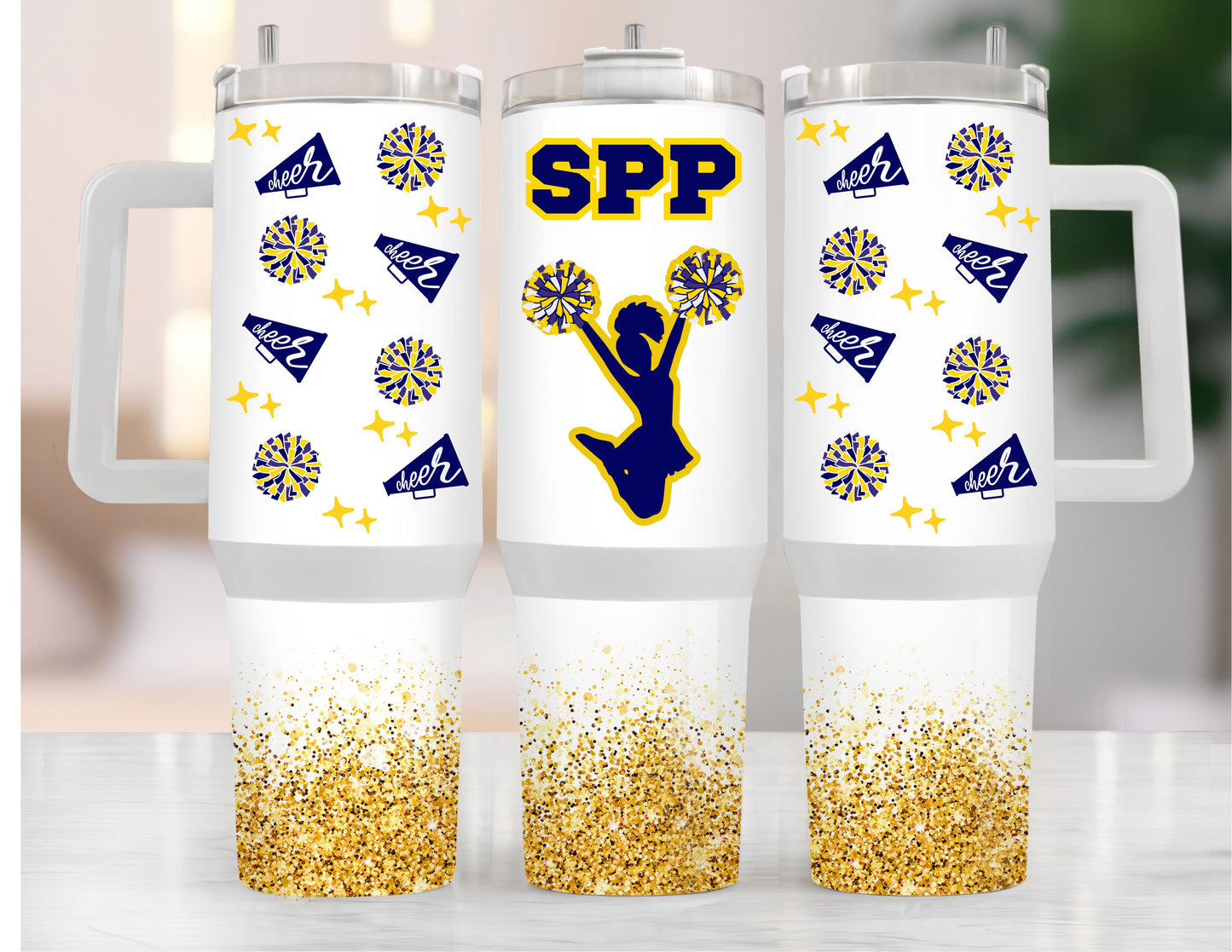 SPP Cheer Pom Pom South Pasco Predators 40oz Tumbler