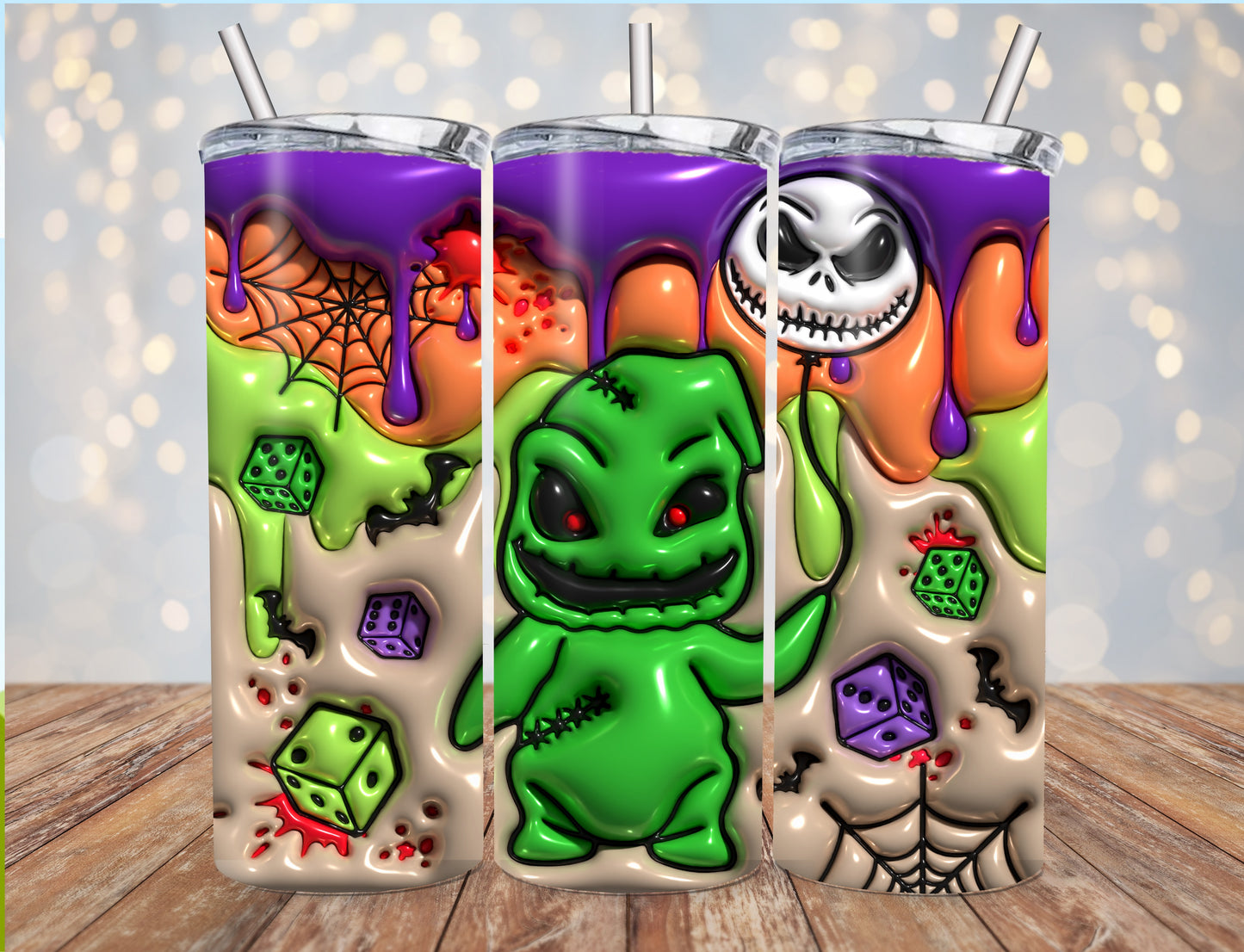 Oogie Boogie Inflated 20oz Halloween Tumbler