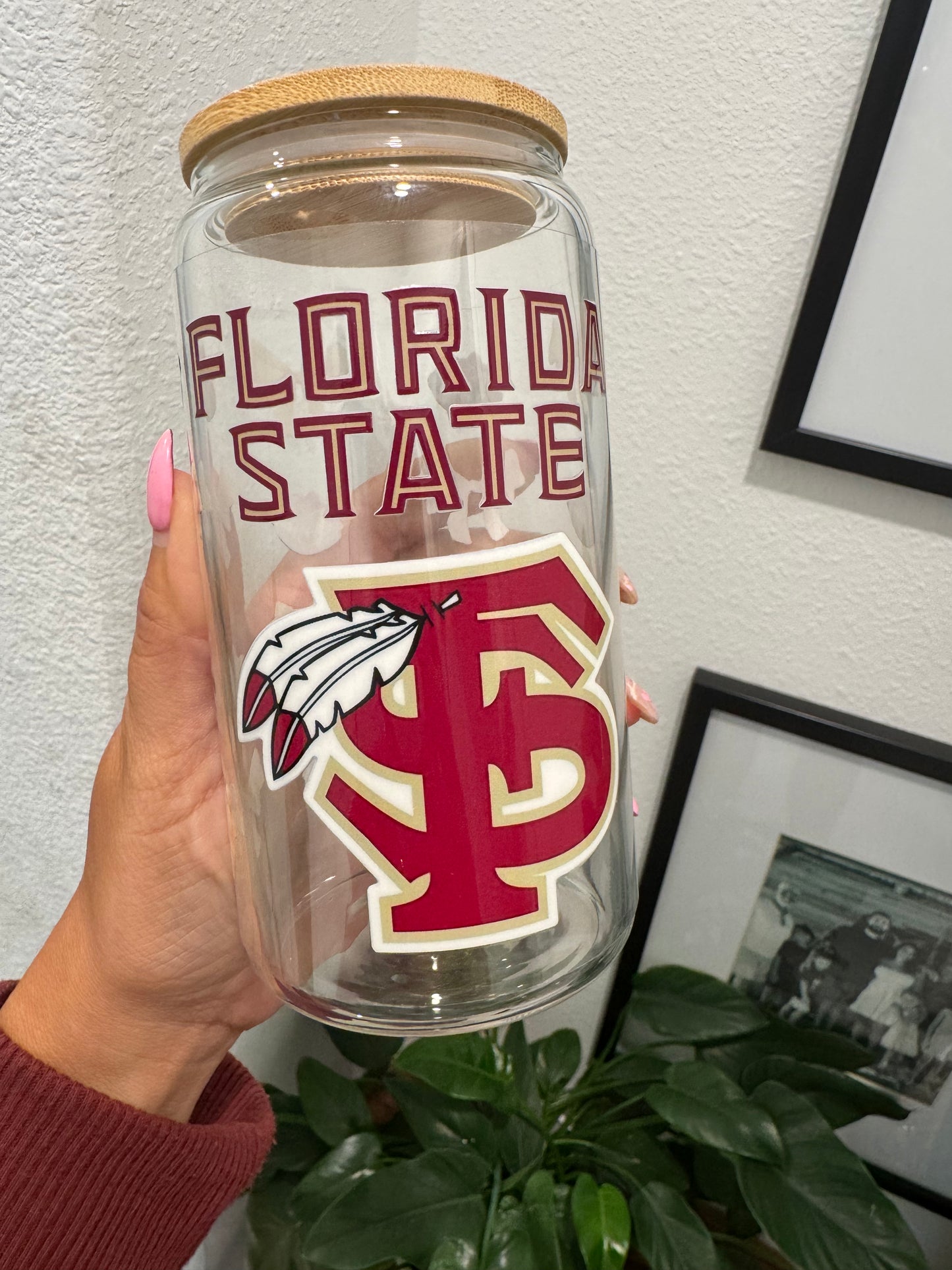 FSU Seminoles Bow Football 2 UV DTF Wrap Transfer 16oz | No Heat Needed | Waterproof | Permanent Adhesive