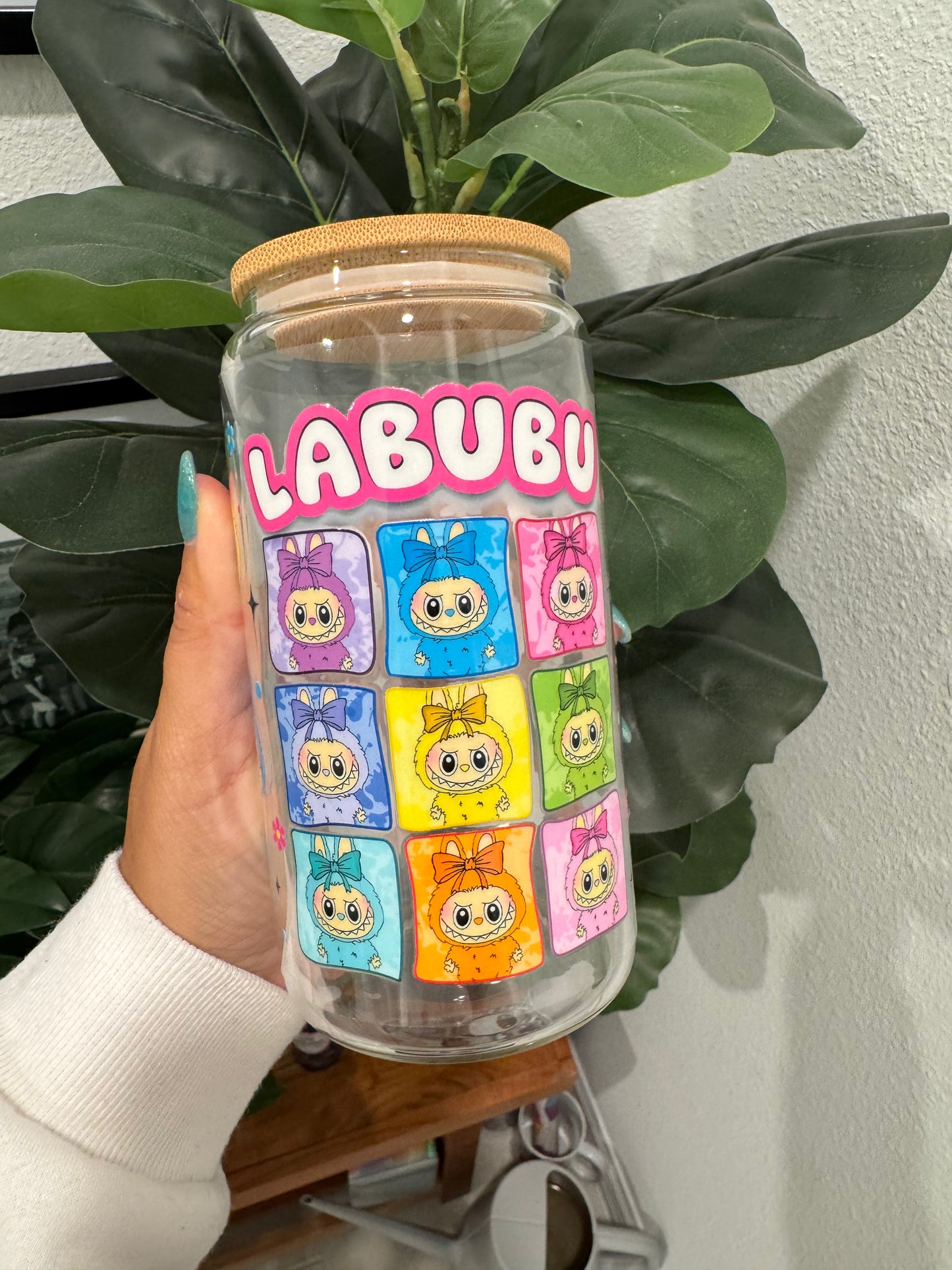 Cartoon Monsters Labubu 3 UV DTF Wrap Transfer 16oz | No Heat Needed | Waterproof | Permanent Adhesive