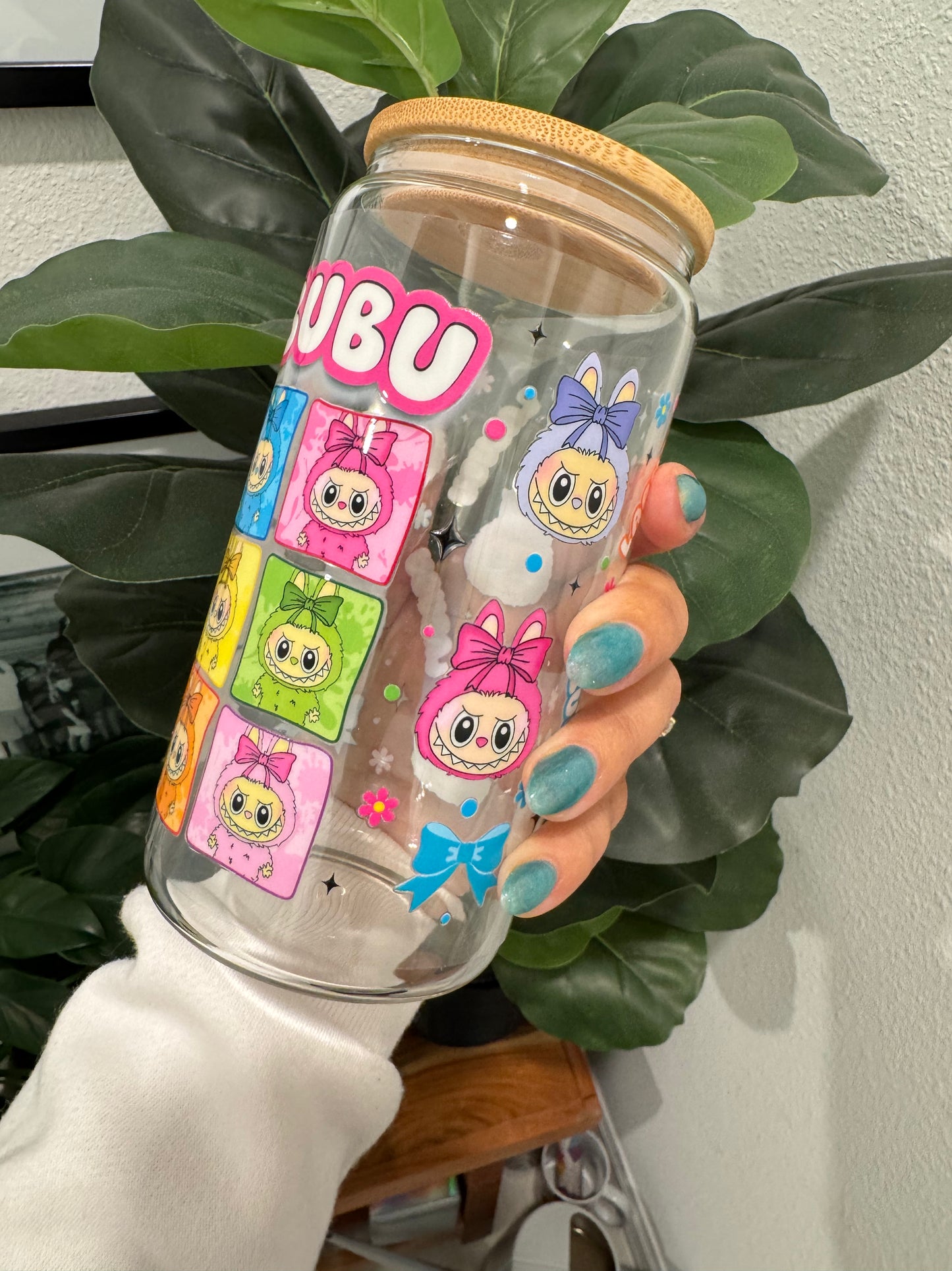 Cartoon Monsters Labubu 3 UV DTF Wrap Transfer 16oz | No Heat Needed | Waterproof | Permanent Adhesive