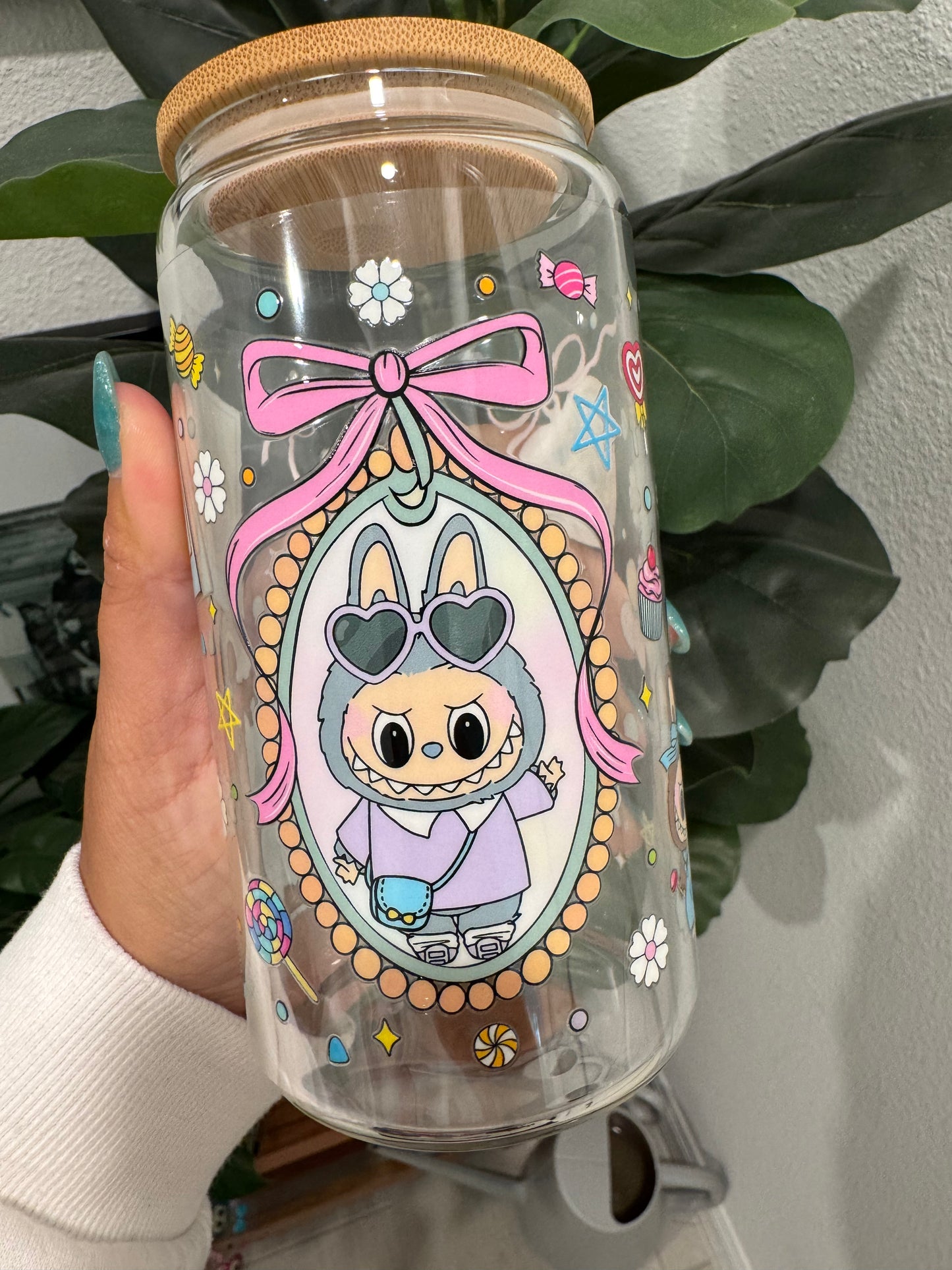Cartoon Monsters Labubu UV DTF Wrap Transfer 16oz | No Heat Needed | Waterproof | Permanent Adhesive