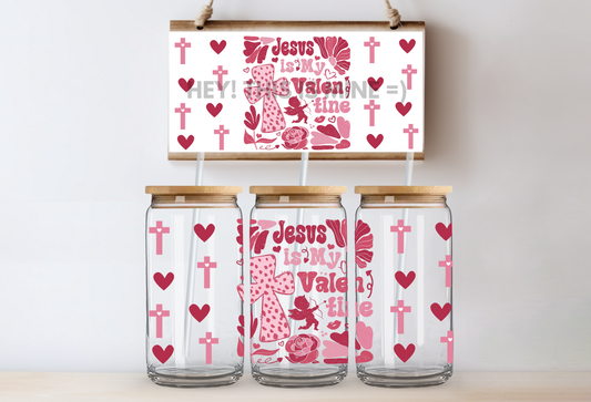 Jesus is My Valentine Cupid 16oz UV DTF Wrap