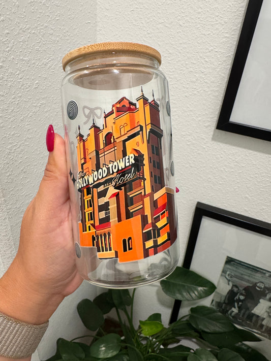 Tower of Terror 1 UV DTF Wrap Transfer 16oz | No Heat Needed | Waterproof | Permanent Adhesive