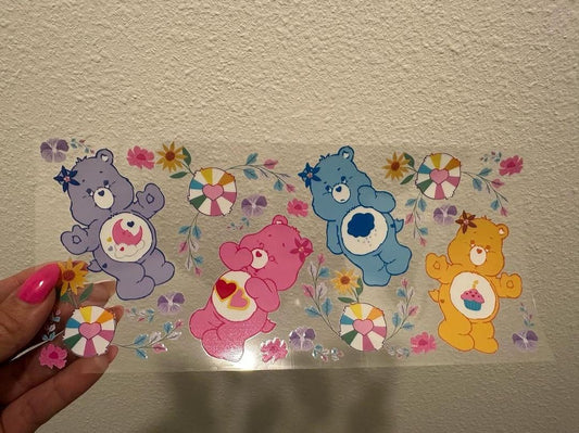 Care Bears UV DTF Wrap Transfer 16oz | No Heat Needed | Waterproof | Permanent Adhesive