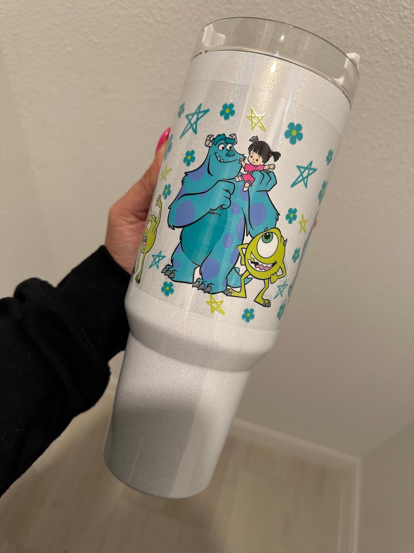 Monsters Inc UV DTF Wrap Transfer 16oz | No Heat Needed | Waterproof | Permanent Adhesive