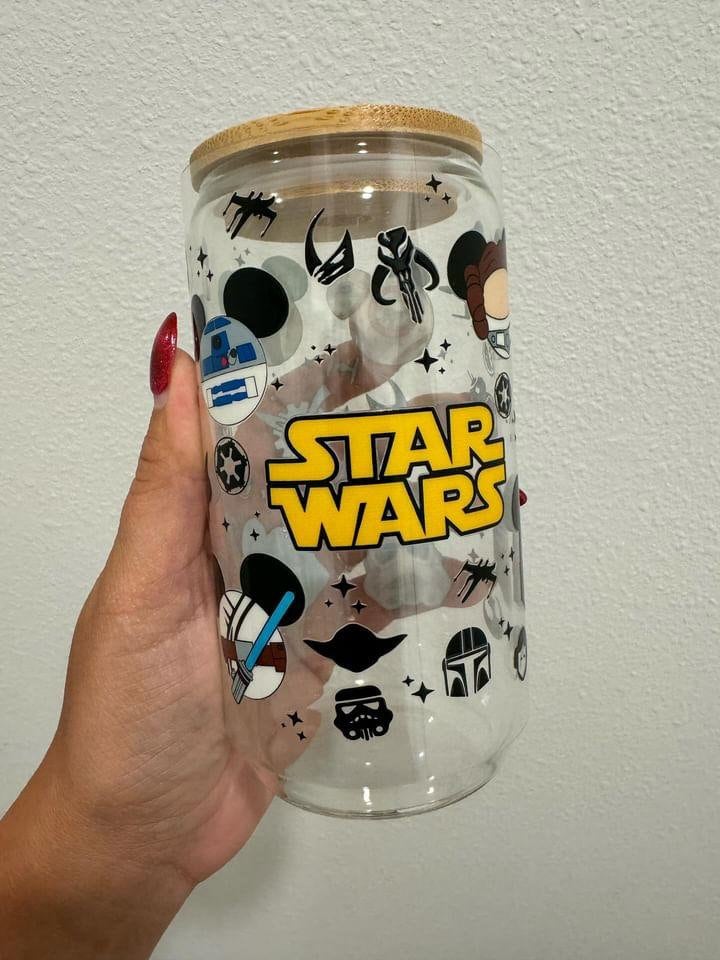 Disney Space Wars UV DTF Wrap Transfer 16oz | No Heat Needed | Waterproof | Permanent Adhesive