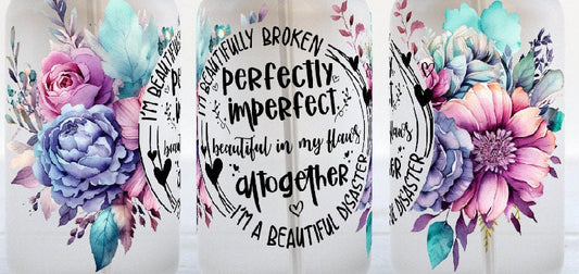 Perfectly Imperfect UV DTF Wrap Transfer 16oz | No Heat Needed | Waterproof | Permanent Adhesive