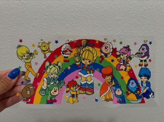 Rainbow Brite Characters UV DTF Wrap Transfer 16oz | No Heat Needed | Waterproof | Permanent Adhesive