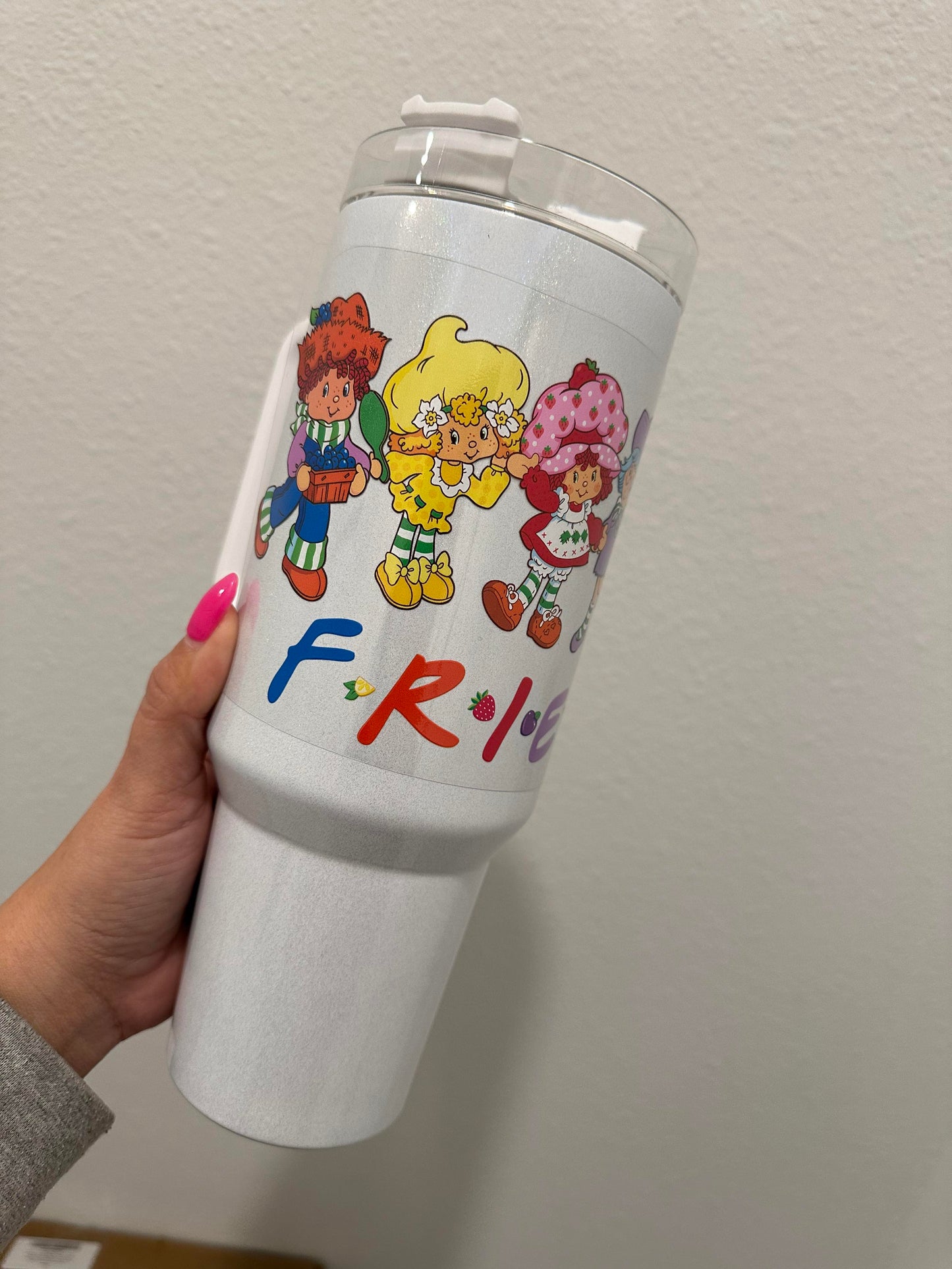 Strawberry Shortcake and Friends UV DTF Wrap Transfer | No Heat Needed | Waterproof | Permanent Adhesive