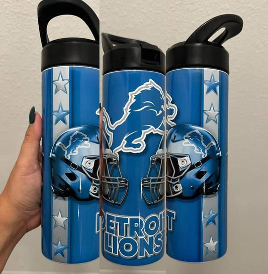 Detroit Lions Helmet Stars NFL 20 oz Tumbler